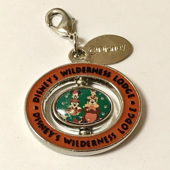 Disney Wilderness Lodge Resort Hotel Charm Zipper Pull Vintage Mickey Humphrey - Picture 9 of 11